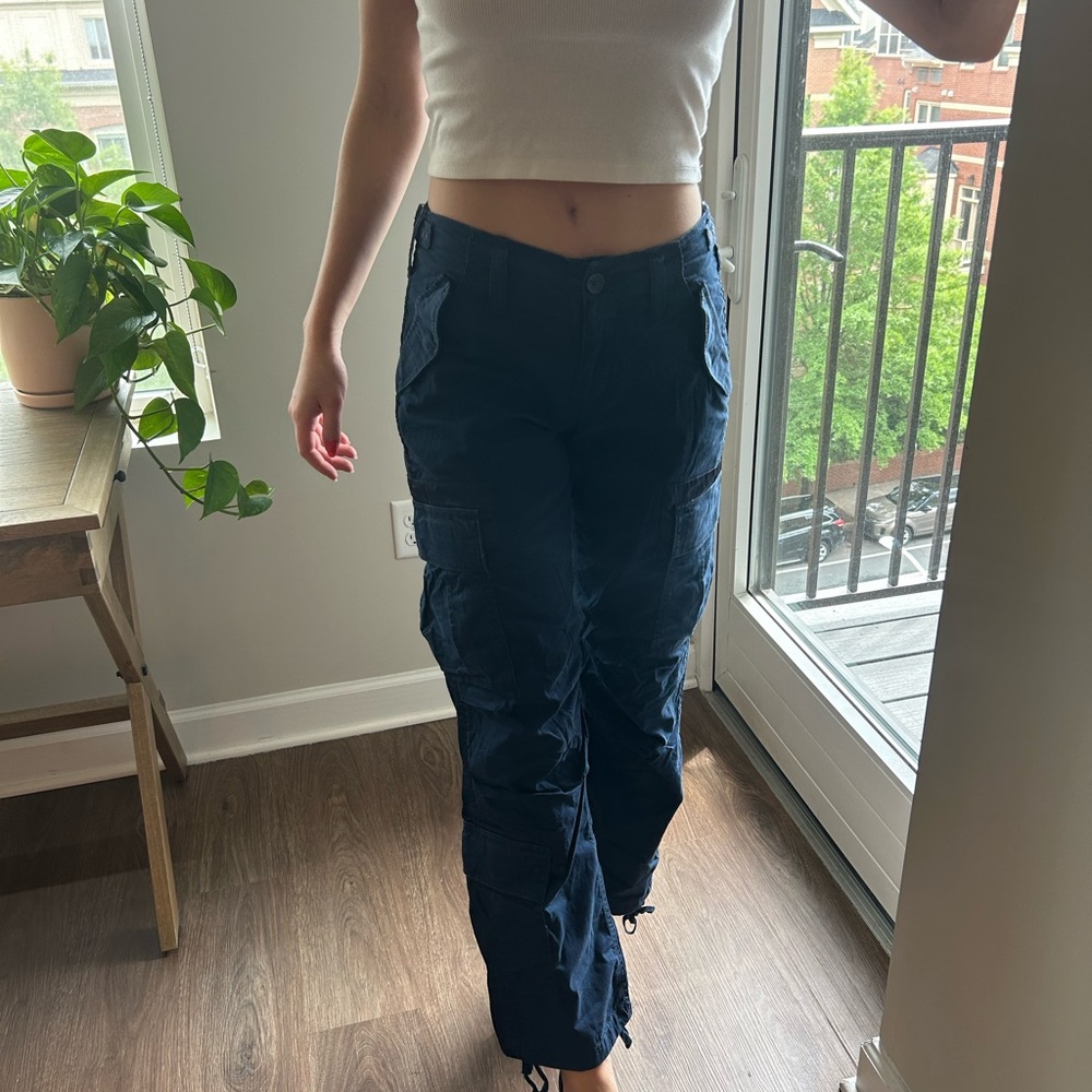 Abercrombie & Fitch Navy Cargo Pants